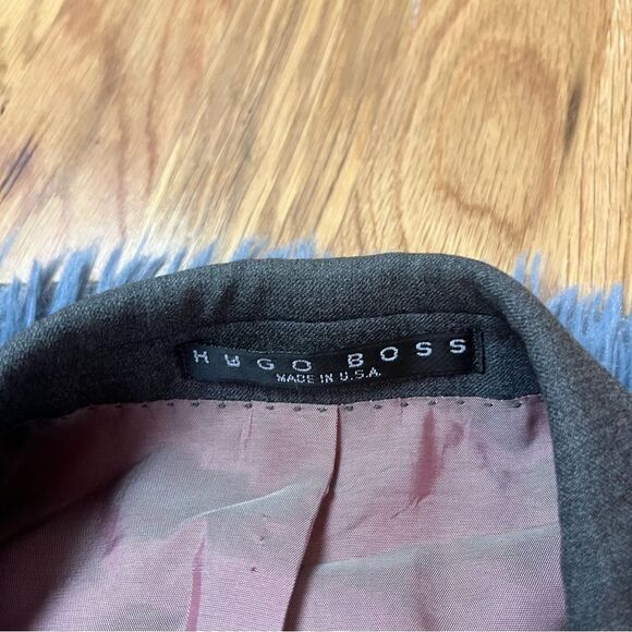 Boss Hugo Boss Sport Coat US Mens 42R Scorsese Movie Gray Wool Blazer - Picture 2 of 6